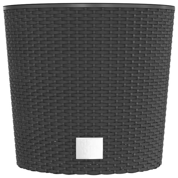 vidaXL Pflanzk&uuml;bel mit herausnehmbaren Einsatz Anthrazit 15/15,3 L PP