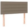 vidaXL Boxspringbett mit Matratze Taupe 80x200 cm Stoff