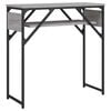 vidaXL Konsolentisch mit Ablage Grau Sonoma 75x30x75cm Holzwerkstoff