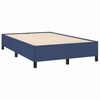 vidaXL Boxspringbett mit Matratze Blau 120x190 cm Stoff