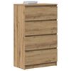 vidaXL Sideboard Artisan-Eiche 60x35x98,5 cm Holzwerkstoff