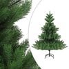 vidaXL K&uuml;nstlicher Weihnachtsbaum Nordmann LED & Kugeln Gr&uuml;n 150 cm