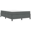 vidaXL Boxspringbett Dunkelgrau 160 x 200 cm Stoff