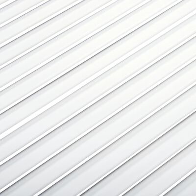 vidaXL Schranktüren Lamellen-Design 4 Stk Weiß 99,3x39,4 cm Massivholz