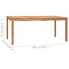 vidaXL 7-teiliges Garten-Ess-Set 180 x 90 cm Massivholz Teak