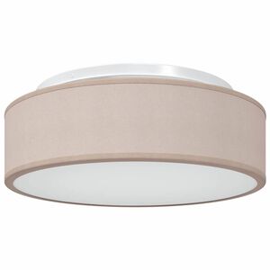 vidaXL Deckenlampe mit Strahlern Taupe 38 x 38 x 13,5 cm Stoff