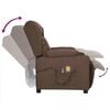 vidaXL Massagesessel Elektrisch Taupe Stoff