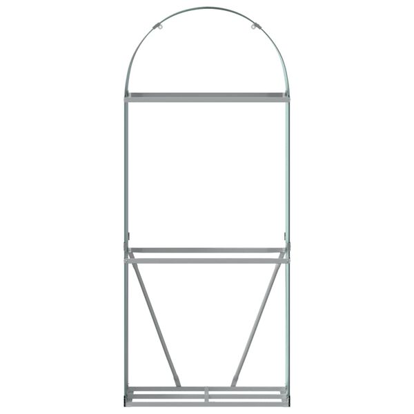 vidaXL Kaminholzunterstand Grün 80x45x190 cm Verzinkter Stahl