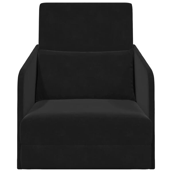 vidaXL Schlafsofa Schwarz 65 x 80 x 83 cm Samt