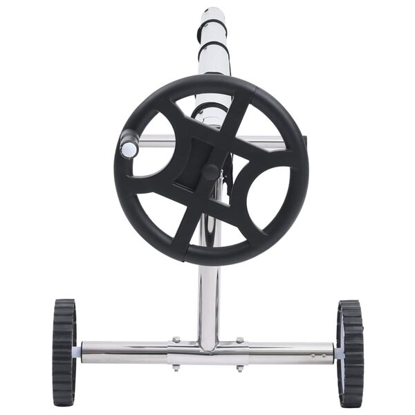 vidaXL Aufrollvorrichtung f&uuml;r Poolabdeckung Edelstahlbasis