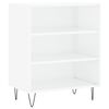 vidaXL Sideboard Hochglanz-Wei&szlig; 57x35x70 cm Holzwerkstoff