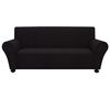 vidaXL Stretch-Sofahusse Schwarz Polyester-Jersey