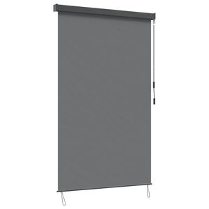vidaXL Rollo Hellgrau 120 x 250 cm Stoff und Aluminium