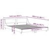 vidaXL Massivholzbett ohne Matratze 140x200 cm Kiefernholz