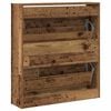 vidaXL Schuhschrank mit Regal Altholz 80 x 21 x 87,5 cm Holzwerkstoff