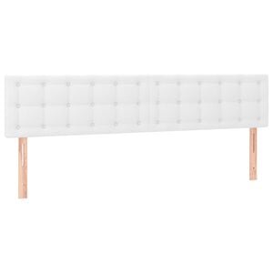 vidaXL Kopfteile Wei&szlig; 180x5x78/88 cm Kunstleder