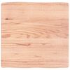 vidaXL Tischplatte 60x60x(2-6) cm Massivholz Behandelt Baumkante