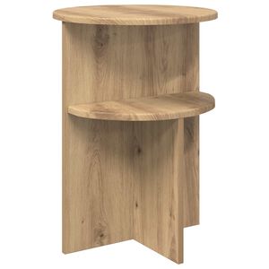 vidaXL Beistelltisch Artisan-Eiche &Oslash; 39,5 x 55 cm Holzwerkstoff