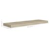 vidaXL Schweberegale 2 Stk. Eiche-Optik 80x23,5x3,8 cm MDF