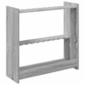 vidaXL Billardqueue-St&auml;nder Holzwerkstoff 60 x 20 x 57 cm Sonoma-Grau