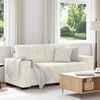 vidaXL Zweisitzer-Sofa Creme 180x77x82 cm Samt