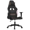 vidaXL Gaming-Stuhl Schwarz und Taupe Stoff