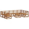 vidaXL Outdoor-Sofagarnitur 10 pcs Natur Massivholz Akazie