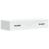vidaXL Wandmontierter Beistelltisch Wei&szlig; 87,5 x 34,5 x 17 cm