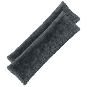 vidaXL Kissen mit Kissen HEERLEN 2 Stk. Anthrazit PV Fleece