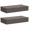vidaXL Aufbewahrungsbox 2 pcs Grau 90 x 48 x 15 cm Vliesstoff