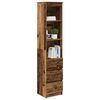 vidaXL Highboard Altholz-Optik 37,5x35x180 cm Holzwerkstoff