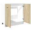 vidaXL Unterschrank Lyon Sonoma-Eiche 80x46x81,5 cm Holzwerkstoff