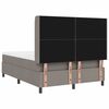 vidaXL Boxspringbett mit Matratze Taupe 160 x 200 cm Stoff