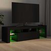 vidaXL TV-Schrank mit LED-Beleuchtung Schwarz 140x36,5x40 cm