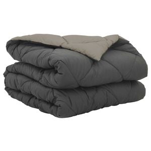 vidaXL Sommerdecke 200 x 135 cm Sommer 200 gsm Hellgrau und Anthrazit