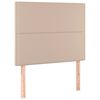 vidaXL Bettgestell mit Kopfteil Cappuccino-Braun 90x200 cm Kunstleder
