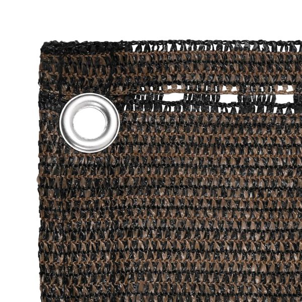 vidaXL Balkon-Sichtschutz Braun 90x400 cm HDPE