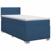 vidaXL Boxspringbett mit Matratze mit Kopfteil Blau 80 x 200 cm Stoff