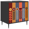 vidaXL Badezimmerschrank ESSEN Schwarz Eichen-Optik 60 x 40 x 61 cm