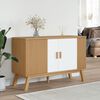 vidaXL Sideboard OLDEN Wei&szlig; und Braun 114x43x73,5 cm Massivholz Kiefer
