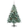 vidaXL K&uuml;nstlicher Weihnachtsbaum Gr&uuml;n 150 cm PVC und Stahl