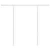 vidaXL Markise Manuell Einziehbar mit LED 3x2,5 m Creme