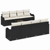vidaXL Gartensofa-set Schwarz 55 x 55 x 37 cm Poly-Rattan