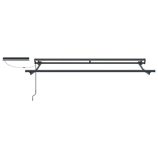 vidaXL Elektrische ausziehbare Markise Bordeauxrot 2,5 x 2 m