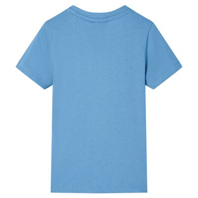 Kinder-T-Shirt Mittelblau 92