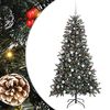 vidaXL K&uuml;nstlicher Weihnachtsbaum Gr&uuml;n 180 cm PVC, Plastik und Stahl