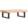 vidaXL Waschbeckenregal Wandmontage Stahl und Massivholz Buche