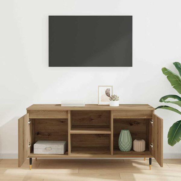 vidaXL TV-Schr&auml;nk Artisan-Eiche 104 x 35 x 50 cm Holzwerkstoff