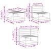 vidaXL Outdoor-Sofagarnitur 11 pcs Natur Massivholz Akazie
