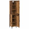 vidaXL Highboard Altholz 34,5 x 34 x 180 cm Holzwerkstoff